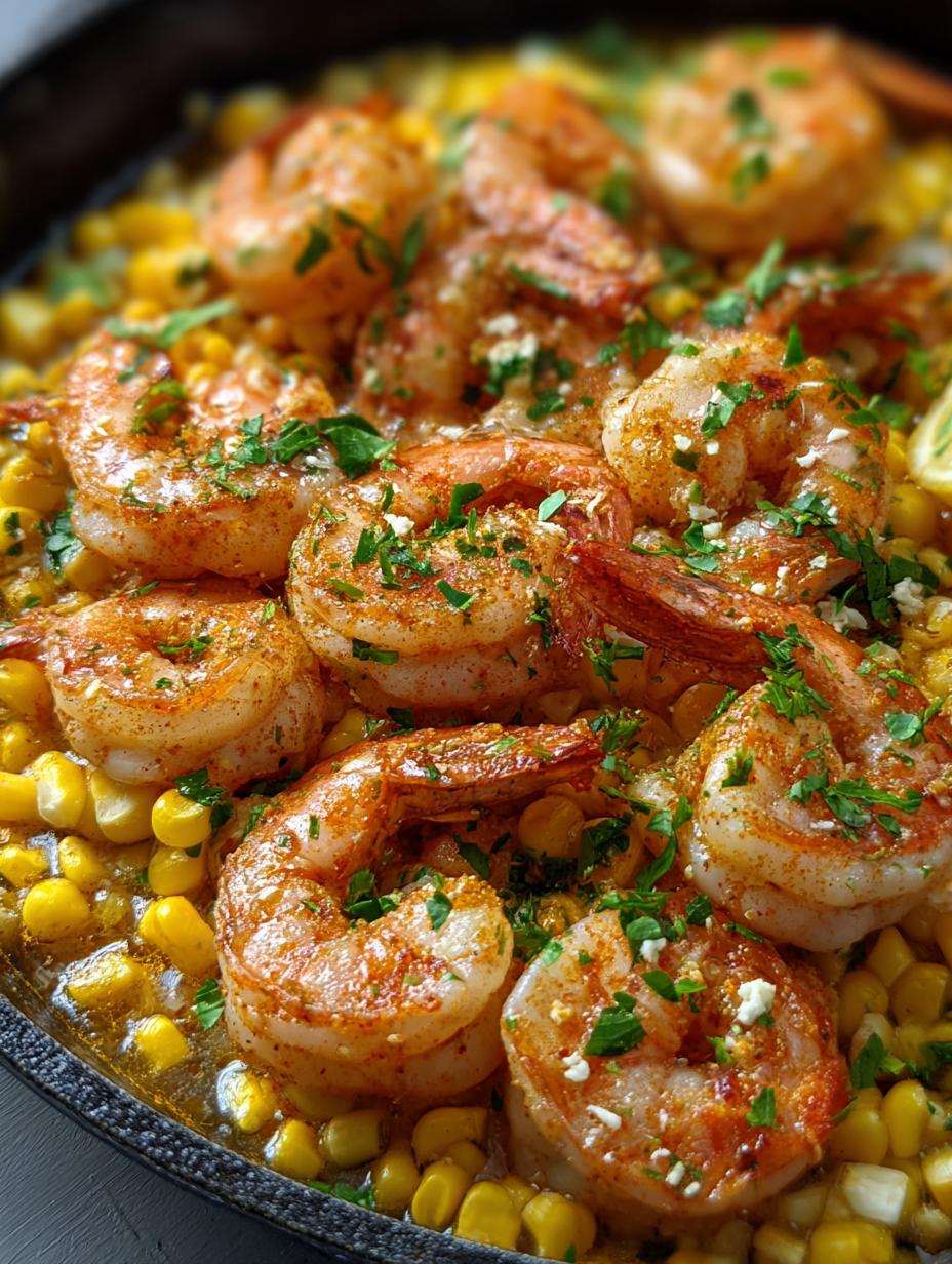 Garlic Butter Shrimp Corn